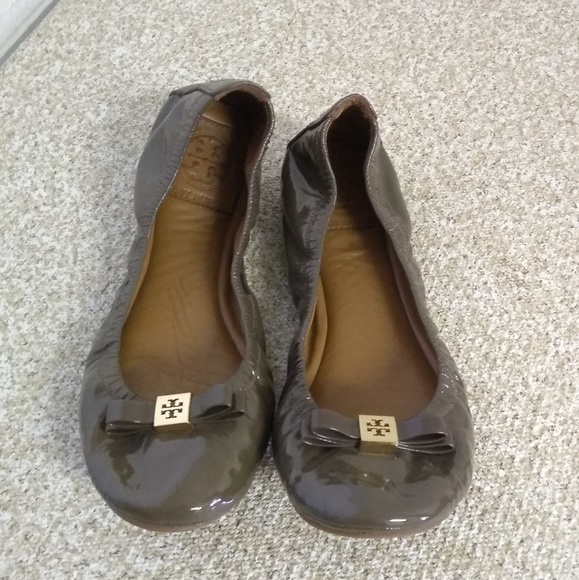 Tory Burch Eddie Patent Leather Ballet Flats - Picture 2 of 6